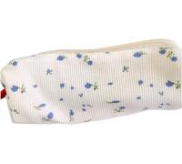 Rosojodg Estuche azul, portátil, estampado floral de cereza, bolsa de almacenamiento para uso diario, estuches de escritorio, organizadores de suministros de oficina, Blue, moderno