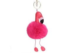Rosojodg Llavero de pompón rosa, Porta Llaves de flamenco, llavero esponjoso, llavero de bolas, llavero de felpa para teléfono celular, colgante de llavero, llavero de regalo, accesorios, 1, 1