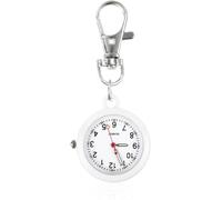 Rosojodg Reloj de bolsillo para enfermeras, reloj de bolsillo de cuarzo con hebilla de llave, unisex, portátil, para médicos, enfermeras, chefs, senderismo, escalada, llavero de coche, 1 unidad,
