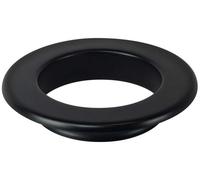 Rosone D150 Negro Acero Coprimuro Módulo Ciego Para Tubo Estufa de Pellets Placa