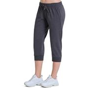 ROSS CAMP Pantalones de chándal para mujer, pantalones deportivos de algodón, pantalones de entrenamiento, fitness, cintura alta, pantalones de chándal ajustados, pantalones de ocio, largos