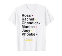 Ross Rachel Chandler Monica Joey Phoebe Amigos Reunión Camiseta