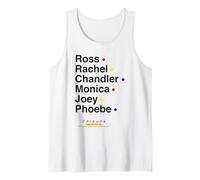 Ross Rachel Chandler Monica Joey Phoebe Amigos Reunión Camiseta sin Mangas