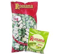 Rossana - Caramelos con crema de pistacho - Maxi bolsa de 1 kg + - Caramelos rellenos sueltos embalados 1 kg - Fida