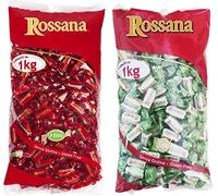 Rossana Maxi Mix caramelo original pistacho caramelos 2 x 1 kg bolsas de fiesta