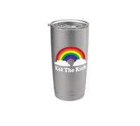 Rosseau Quote Retro Vintage Eat The Rich Vaso térmico de acero inoxidable de doble pared