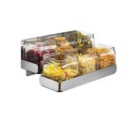 ROSSETO - SM322 - ESTACION DE CONDIMENTOS con 2 niveles y 6 recipientes - (31.75 x 21.59 x 13.66 cm)