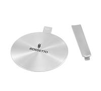 ROSSETTO Adaptador de inducción Difusor para Placa de Inducción Difusor de Calor con Asa Desmontable para Cafetera de Acero Inoxidable (24cm)