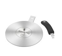 ROSSETTO Disco Adaptador Inducción Difusor para Placa de Inducción Difusor de Calor con Asa Desmontable para Cafetera de Acero Inoxidable (20cm)