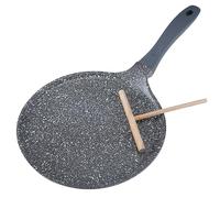 ROSSETTO Sartén para crepes crepera de 24 cm, cerámico revestimiento antiadherente, aluminio y todos los fuegos de inducción, Sanstone