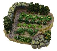 ROSSI ROSA Huerta 10x9,5x3 cm - para Figuras de belén de 6/8 cm - De Resina - Pintado a Mano