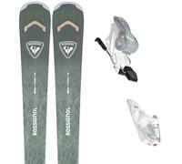 ROSSIGNOL Arcade W 82 + Xpress W 11 Gw - Mujer - Gris / Verde - talla 160- modelo 2027