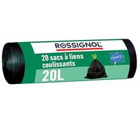 ROSSIGNOL BAGY Bolsas de Basura, 85% polietileno/15% aditivo y Mezcla Maestra, Negro, Talla única