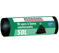 ROSSIGNOL BAGY Bolsas de Basura, 85% Polietileno, de los cuales un 50% mínimo de materias Vegetales renovables/15% aditivo y Mezcla Maestro, Negro, Talla única