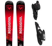 ROSSIGNOL Hero Jr 100-140 + Kid 4 Gw - Niño - Gris / Rojo - talla 110- modelo 2025