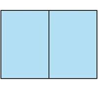 Rossler - pack 5 unids. tarjeta doble a6 color azul agua