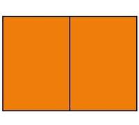 Rossler - pack 5 unids. tarjeta doble a6 color naranja