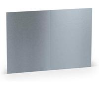 Rossler - pack 5 unids. tarjeta doble a6 color plata
