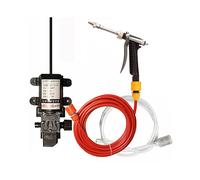 (Rosso) 12V Pompa per pistola lavavetri per auto ad alta pressione Dispositivo per la cura dell'auto