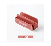 (Rosso) Gancio per organizzazione di stoccaggio a parete non perforato, presa di corrente, bollitore,