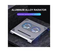 (Rosso) Soporte para disipación de calor P71F en lega di aluminio para laptop con due ventole di