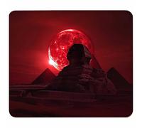 Rosso Tappetino Mouse Piccolo 260x220x3mm, Tappetino Scrivania con Bordo Cucito, Mousepad Impermeabile e Antiscivolo, Pratica e Facile da Pulire, Accessori Gaming e Accessori PC Regalo, Sole 3-8203
