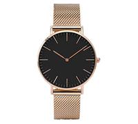 ROSSOM Reloj de Lujo para Hombre, Reloj de Oro Rosa, Relojes de Pulsera para Mujer, Reloj de Cuarzo Informal para Mujer, Reloj de Acero para Mujer, Reloj Montre Femme Relogio