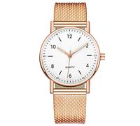 ROSSOM Reloj para Hombre con Banda Superior, Reloj de Acero Inoxidable para Mujer, Relojes Digitales Luminosos Informales a la Moda, Reloj de Pulsera con Esfera Negra para Mujer