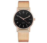 ROSSOM Reloj para Hombre con Banda Superior, Reloj de Acero Inoxidable para Mujer, Relojes Digitales Luminosos Informales a la Moda, Reloj de Pulsera con Esfera Negra para Mujer