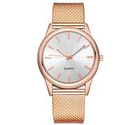 ROSSOM Reloj para Hombre con Banda Superior, Reloj de Acero Inoxidable para Mujer, Relojes Digitales Luminosos Informales a la Moda, Reloj de Pulsera con Esfera Negra para Mujer
