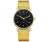 ROSSOM Reloj para Hombre con Banda Superior, Reloj de Acero Inoxidable para Mujer, Relojes Digitales Luminosos Informales a la Moda, Reloj de Pulsera con Esfera Negra para Mujer