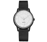 ROSSOM Reloj para Hombre con Banda Superior, Reloj de Acero Inoxidable para Mujer, Relojes Digitales Luminosos Informales a la Moda, Reloj de Pulsera con Esfera Negra para Mujer