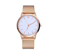 ROSSOM Reloj para Hombre, Correa de Malla de Gel de sílice para Mujer, Reloj Informal con Correa de Malla, Reloj Masculino para Hombre