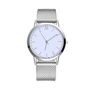 ROSSOM Reloj para Hombre, Correa de Malla de Gel de sílice para Mujer, Reloj Informal con Correa de Malla, Reloj Masculino para Hombre