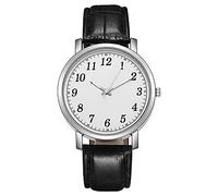 ROSSOM Reloj para Hombre, diseño de Moda de Lujo, Reloj de Cuero, Temperamento de Cuarzo Digital, Reloj Resistente al Agua para Hombre, Regalo
