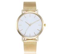 ROSSOM Reloj para Hombre, Novedad de 2023, Reloj de Cuarzo Informal Dorado a la Moda, Relojes de Acero Inoxidable de Malla metálica para Mujer, Relojes de Pulsera para Hombre, Gran Oferta