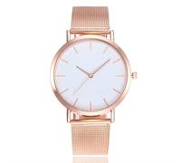 ROSSOM Reloj para Hombre, Novedad de 2024, Reloj de Cuarzo Informal Dorado a la Moda, Relojes de Malla metálica de Acero Inoxidable para Mujer, Relojes de Pulsera para Hombre, Gran Oferta