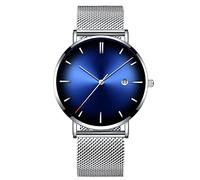 ROSSOM Reloj para Hombre, nuevos Relojes para Hombre, Reloj de Marca Famosa de Lujo, Reloj con Calendario de Malla de Acero Inoxidable para Hombre, Reloj de Cuarzo Informal para Hombre