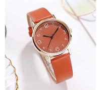 ROSSOM Reloj para Hombre, Red Popular para Mujer con decoración de Estrellas, Reloj con cinturón Salvaje, Reloj de Pulsera de Cuarzo de Estilo Simple a la Moda