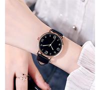 ROSSOM Reloj para Hombre, Red Popular para Mujer con decoración de Estrellas, Reloj con cinturón Salvaje, Reloj de Pulsera de Cuarzo de Estilo Simple a la Moda