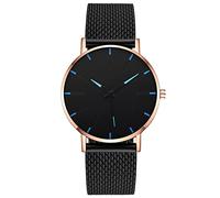 ROSSOM Reloj para Hombre, Reloj mecánico Resistente al Agua, Correa de Malla para Hombre, Reloj de Cuarzo Ultrafino, Reloj Luminoso automático, Reloj de Marca Superior Relogio