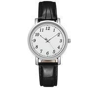 ROSSOM Reloj para Hombre, Reloj para Hombre y Mujer, Reloj Simple Coreano Informal Resistente al Agua para Mujer y Estudiante, Reloj de Pareja de Cuero de Cuarzo de aleación Que combina con Todo