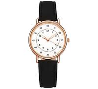 ROSSOM Reloj para Hombre, Relojes para Mujer, Relojes de Marca Superior de Lujo a la Moda para Mujer, Reloj de Cuero Esmerilado, Relojes de Pulsera de Cuarzo para Mujer