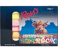 Ross's of Edinburgh Skye MacCoo Edinburgh Castle Rock - 6 palos de roca de Edimburgo en caja de regalo, 135 g