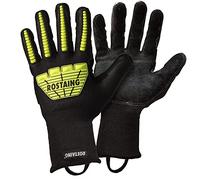 ROSTAING Par de guantes de bombero pro RESCUEFLUOBCSC - Para Rescates en Carretera - Guantes de Desincarceración y Despeje - Guantes Anticorte - Guantes de Protección contra Impactos