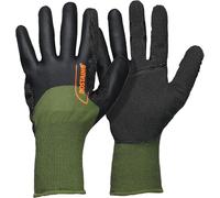 ROSTAING SARMENT - Par de guantes de protección para podar y arrancar viñas - Protección ideal en tiempo frío y húmedo - Guantes para el cuidado de árboles - caqui y negro