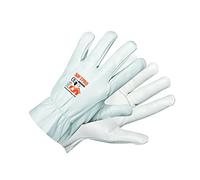 Rostaing Softpro/it09 guantes labor de contenedores. TODO piel, color blanco, 09