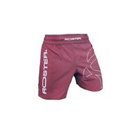 ROSTER. BJJ Pantalones Cortos de Entramiento, MMA, Boxeo, Kick Boxing, Unisex (FR/ES, Letras, L, Regular, Regular, Granate)