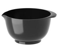 Rosti Margrethe - Cuenco para mezclar (3 L), color negro | Cuenco y cuenco para masa irrompible con mango y boquilla de plástico reciclable - Altura: 12,9 cm, diámetro: 21,1 cm
