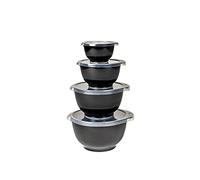 Rosti Margrethe - Juego de 8 cuencos mezcladores con tapa, color negro